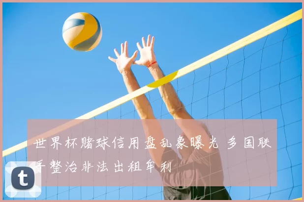 世界杯赌球信用盘乱象曝光 多国联手整治非法出租牟利